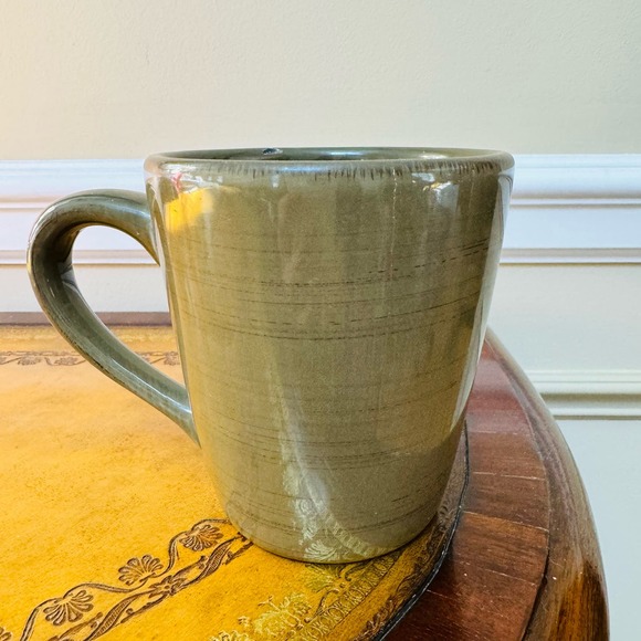 Tag Terra Olive Green Soho Reactive Glazed 16 oz Mug Coffee Cup - Picture 2 of 5